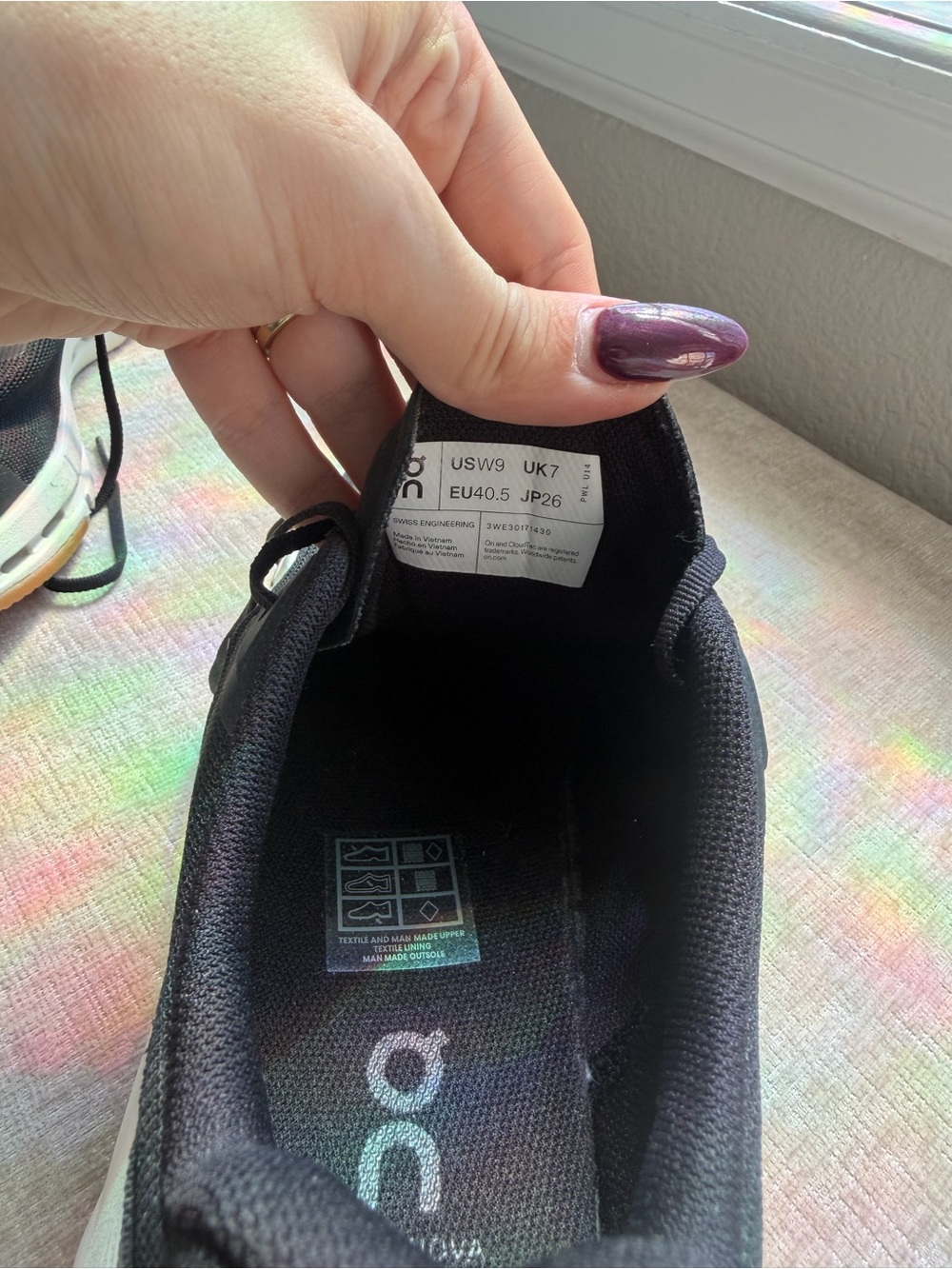 On Cloudnova Form 2 CloudTec Women’s Black Ivory Athletic Shoes Size 9 - Picture 6 of 7
